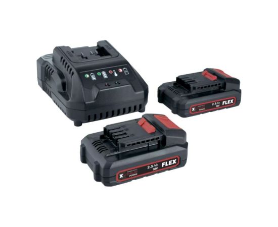 Piederumu komplekts Flex P-SET 22Q; 18V; 2x2,5Ah + lādētājs Аккумуляторы