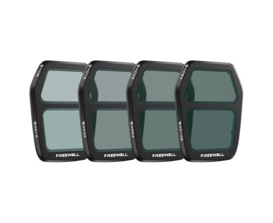 Set of 4 Split ND Freewell filters for DJI Air 3S Sporta kameru aksesuāri