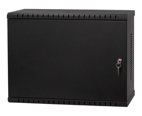 3/6U 19" Metāla skapis MELNS 540x400x180 Serveru komponentes