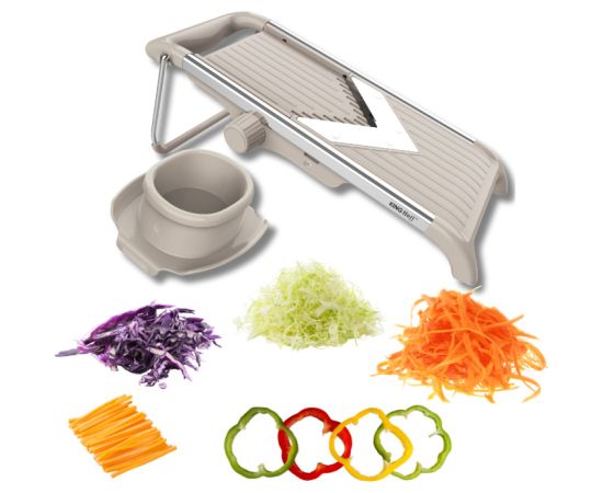 Dārzeņu šķēļotājs ar regulējamu biezumu, 30 × 13,5 × 11,5 cm, KINGHOFF KH 2006 Mikseri