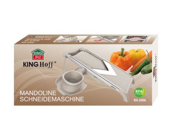 Dārzeņu šķēļotājs ar regulējamu biezumu, 30 × 13,5 × 11,5 cm, KINGHOFF KH 2006 Mikseri