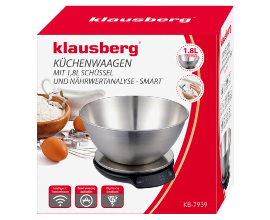 Kinghoff Virtuves svari ar bļodu 1,8 L, KLAUSBERG KB 7939 Svari (virtuves)