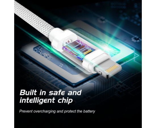 Swissten Textile Fast Charge 3A Lightning Кабель Для Зарядки и Переноса Данных 2m Дата USB-кабели