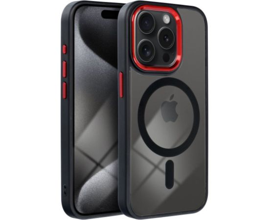OEM -  COLOR EDGE MAG COVER case compatible with MagSafe for IPHONE 13 black red Чехлы - альтернативные