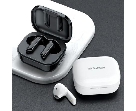 Awei Bluetooth 5.0 T36 TWS austiņas baltas Austiņas