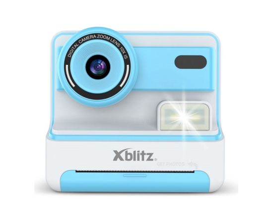 Xblitz FLASH BLUE INSTANT CAMERA WITH THERMAL PRINTER FOR CHILDREN Moment Foto Kameras