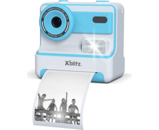 Xblitz FLASH BLUE INSTANT CAMERA WITH THERMAL PRINTER FOR CHILDREN Moment Foto Kameras