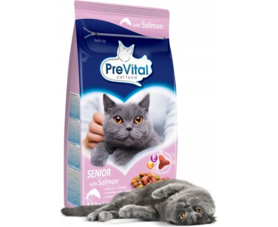 PREVITAL Senior Salmon - dry cat food - 1,4kg Kaķu sausā barība