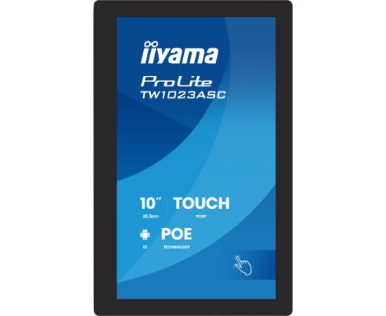 iiyama ProLite TW1023ASC-B3P, 10.1” PCAP 10pt touch screen with Android, iiSignage² / TW1023ASC-B3P Промышленные мониторы IPS / DSP