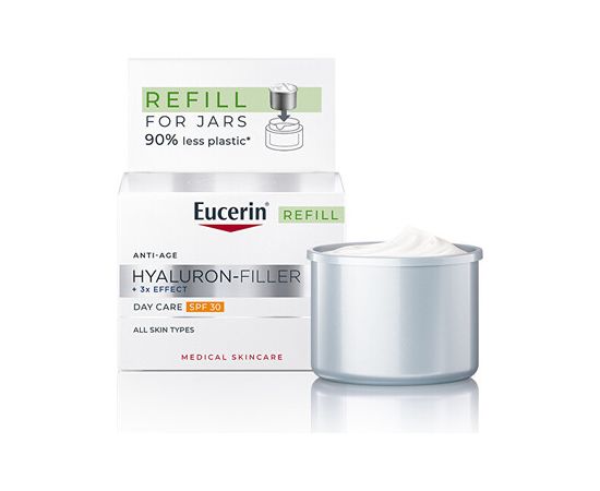 Eucerin Hyaluron-Filler+3x Effect Day Care Refill SPF 30 - Náhradní náplň pro denní krém pro zralou pleť 50ml Smaržas - NESAKĀRTOTS