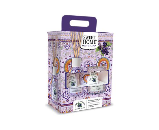Sweet Home Collection Elderberry Flowers Set - Dárková sada aroma difuzéru se svíčkou Духи и косметика