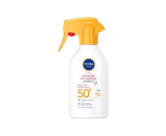 Nivea Sun Protect & Sensitive Sun Spray 50+ - Oopalovací sprej s vysokou ochranou 270ml Smaržas - NESAKĀRTOTS