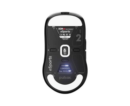 MOUSE USB OPTICAL WRL X2H/MEDIUM BLACK PX2HES21 PULSAR Peles, ievadierīces
