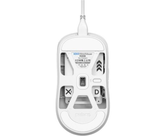 MOUSE USB OPTICAL X2/MEDIUM WHITE PX2222D PULSAR Peles, ievadierīces