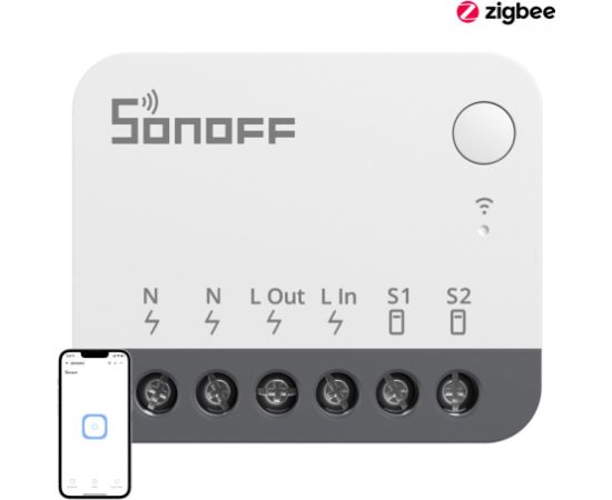 Smart ZigBee mini switch SONOFF ZBMINIR2 Viedie slēdži