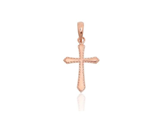 Zelta kulons #1301076(Au-R), Sarkanais Zelts 585°, 0.33 gr. Krustiņi un ikonas