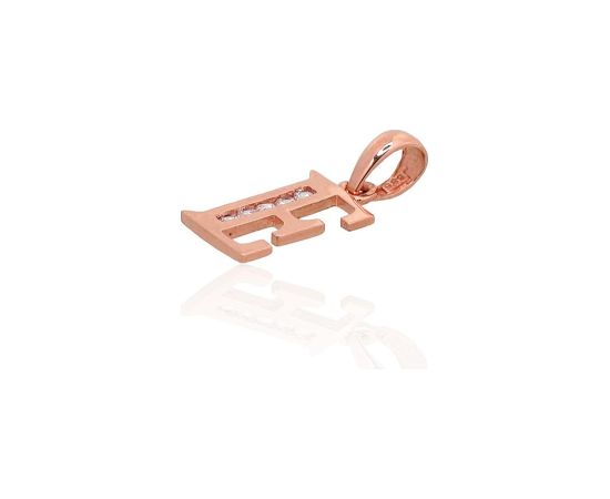 Zelta kulons #1300749(Au-R)_CZ, Sarkanais Zelts 585°, Cirkoni, 0.42 gr. Burti