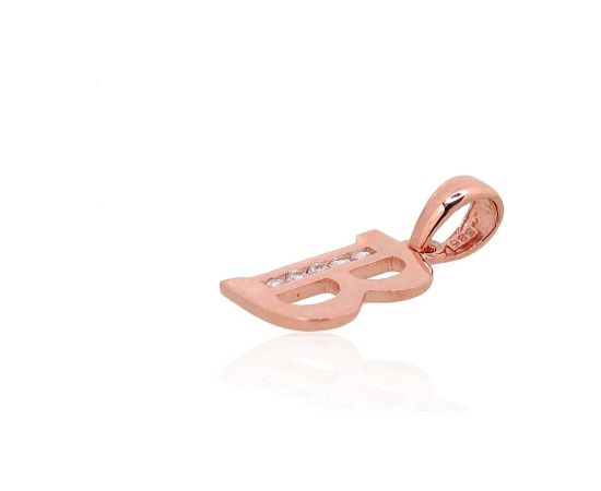 Zelta kulons #1300746(Au-R)_CZ, Sarkanais Zelts 585°, Cirkoni, 0.5 gr. Burti