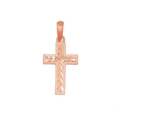 Zelta kulons #1300656(Au-R), Sarkanais Zelts 585°, 0.42 gr. Krustiņi un ikonas