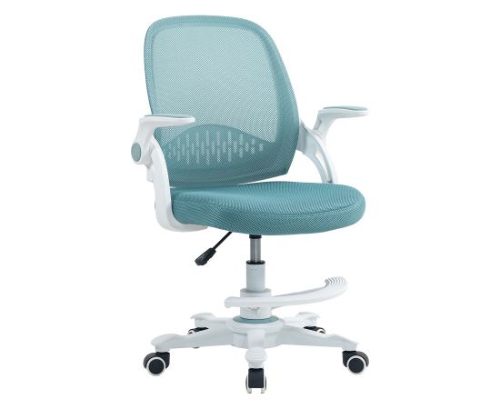 Kids desk chair EMMY with footrest, turquoise Новинки Для дома и сада 