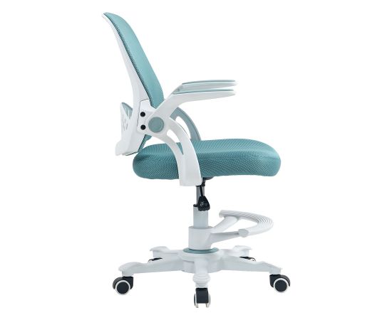 Kids desk chair EMMY with footrest, turquoise Новинки Для дома и сада 