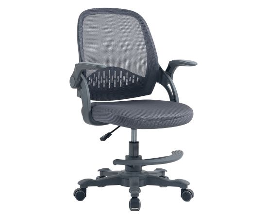 Kids desk chair EMMY with footrest, grey Новинки Для дома и сада 