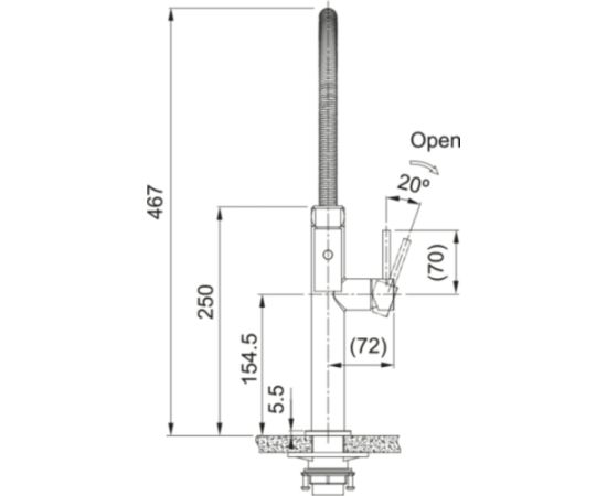 Franke Tap Pescara Semi Pro Side HP Copper Крупная бытовая техника