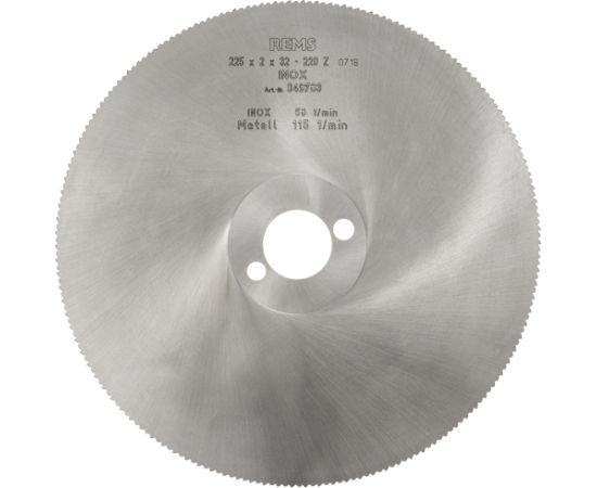 Griešanas disks Rems 849703R; HSS; 225x2x32 mm; Z 220 Zāģripas