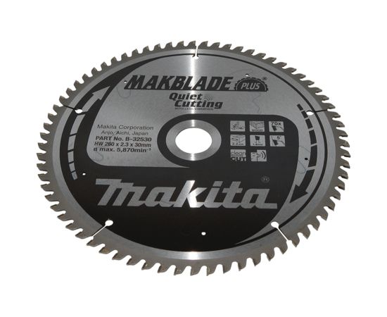 Griešanas disks kokam Makita B-32530; 260 mm Zāģripas