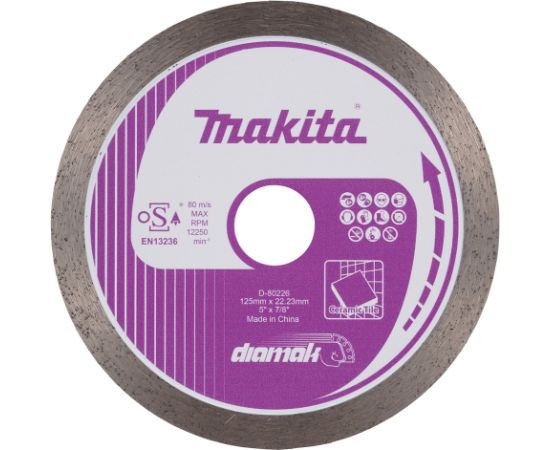 Dimanta griešanas disks Makita D-80226; 125 mm Dažādi diski