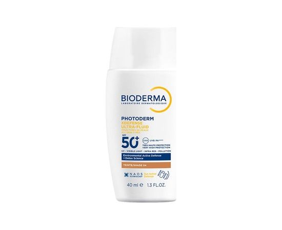 Bioderma Photoderm Xdefense Ultra-Fluid SPF 50+ - Ultrafluidní ochrana proti negativním vnějším vlivům, slunci a znečištění 40 ml Shade 04 0ml Sejas kopšana