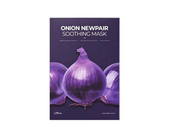 Isntree Onion Newpair Soothing Mask - Plátýnková maska 25ml Smaržas - NESAKĀRTOTS