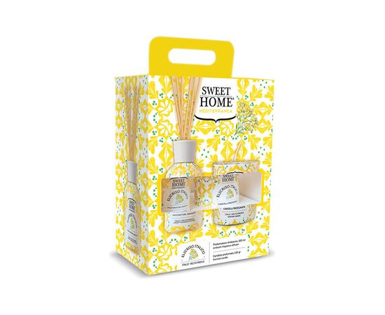 Sweet Home Collection Italic Helicrysus Set - Dárková sada aroma difuzéru se svíčkou Духи и косметика