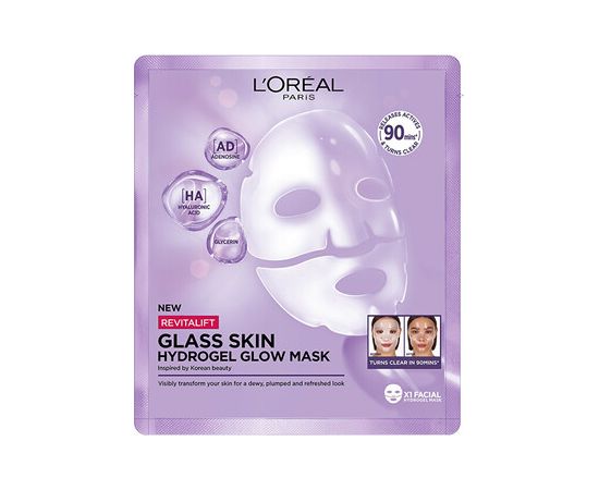 L'oreal Filler Glass Skin Mask - Hydrogelová rozjasňující maska 25.0g Духи и косметика