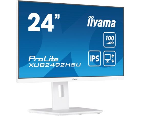 iiyama ProLite XUB2492HSU-W6 Monitor 24'' IPS FHD 1920x1080 0.4 ms 250 cd/m2 100 Hz, White (SPEC) LED / LCD мониторы
