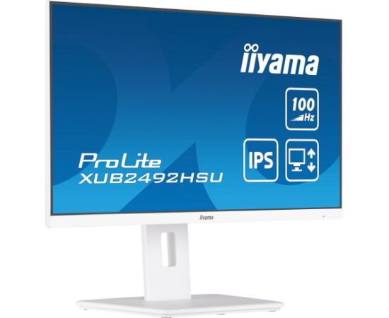 iiyama ProLite XUB2492HSU-W6 Monitor 24'' IPS FHD 1920x1080 0.4 ms 250 cd/m2 100 Hz, White (SPEC) LED / LCD мониторы