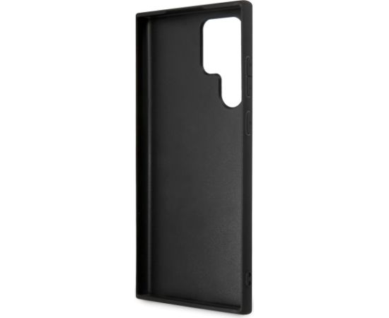 Guess PU 4G Metal Logo Case Aizsargapvalks priekš Samsung Galaxy S24 Ultra / rozā Neoriģinālie Maciņi