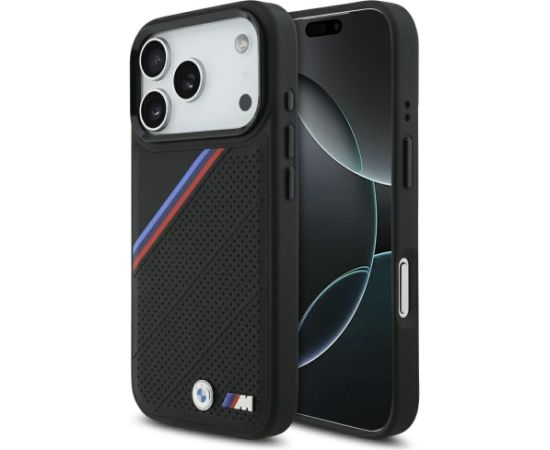 BMW M Tricolor Metal Logo MagSafe Case Aizsargapvalks priekš Apple iPhone 17 Pro Neoriģinālie Maciņi
