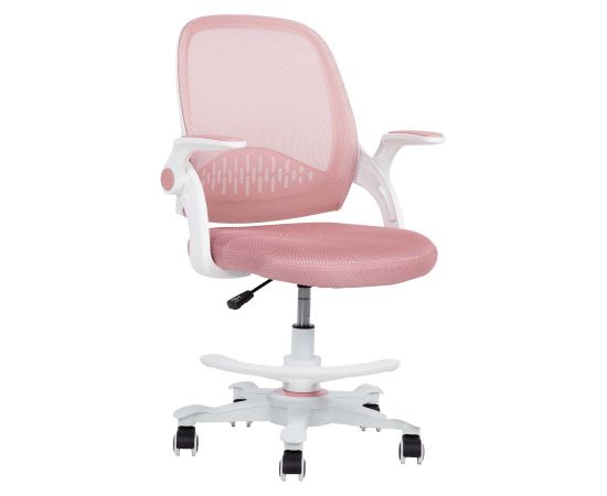 Bērnu rakstāmgalda krēsls EMMY ar kāju balstu, rozā Jaunumi -Dārzam