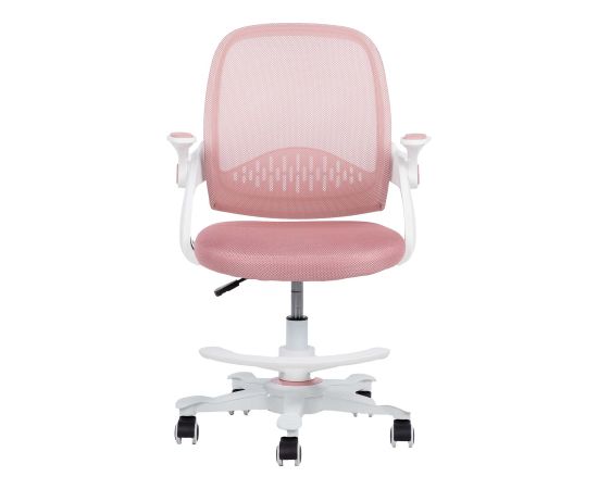 Bērnu rakstāmgalda krēsls EMMY ar kāju balstu, rozā Jaunumi -Dārzam