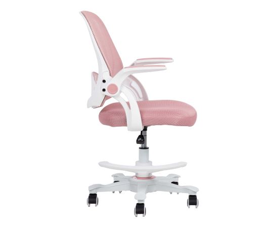 Bērnu rakstāmgalda krēsls EMMY ar kāju balstu, rozā Jaunumi -Dārzam