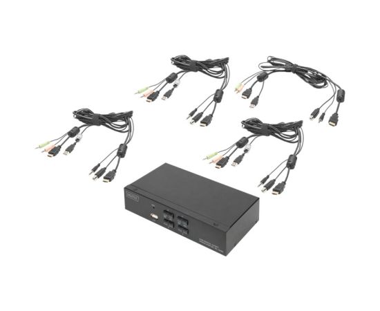 Digitus KVM Switch, 4 Port, Single Display, 4K, HDMI DS-12880 Коммутаторы (Switch)