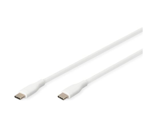 Digitus Silicone Connection Cable AK-300341-020-W USB-C to USB-C Data USB kabeļi