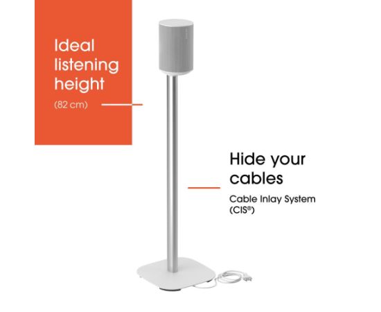 Vogels Floor stand SFS 4113 Sonos speaker stand for Era 100 Maximum weight (capacity) 2 kg White Крепления для телевизоров