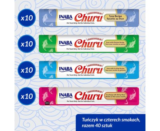 INABA Churu Variety box Tuna - cat treats - 40 x 14g Сухой корм для кошек