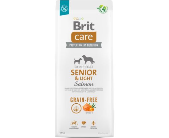 BRIT Care Senior&Light Salmon - dry dog food - 12 kg Suņu barība