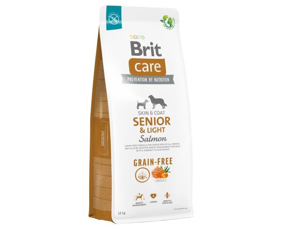 BRIT Care Senior&Light Salmon - dry dog food - 12 kg Suņu barība