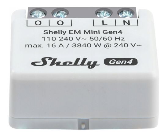 Inteligentny sterownik do pomiaru zużycia energii WiFi Shelly EM Mini Gen4 Gudrā māja