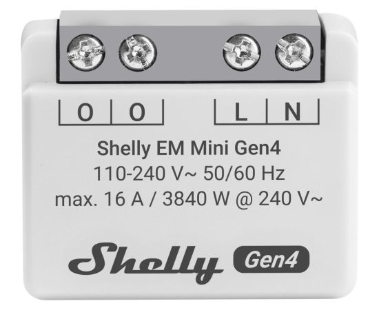 Inteligentny sterownik do pomiaru zużycia energii WiFi Shelly EM Mini Gen4 Gudrā māja