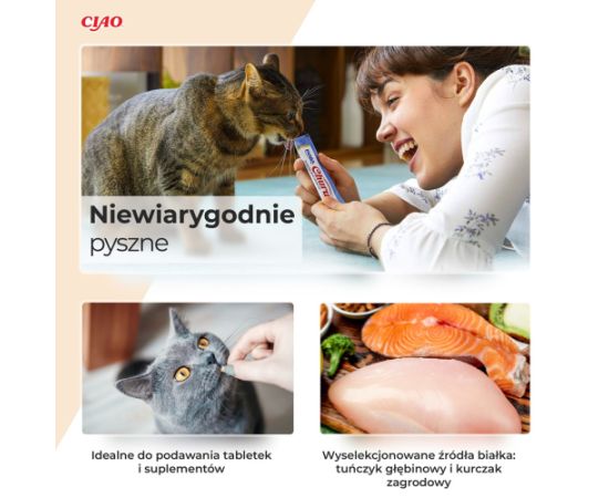 INABA Churu Varieties Chicken and tuna - cat treats - 50 x 14g Сухой корм для кошек